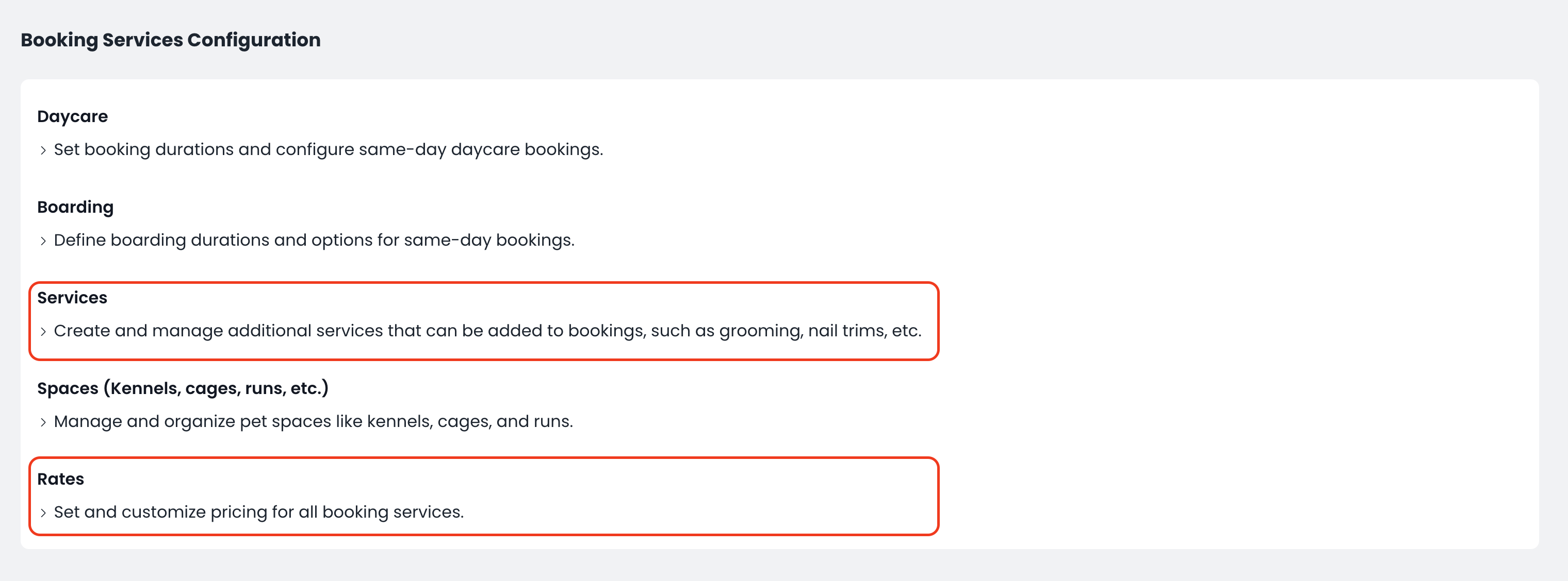 Dedicated Settings for New Pet Types